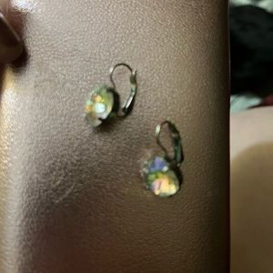 Sabika earrings oil spill earring in gold tone